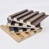 imageArt3d Slat Wood Wall Paneling for Interior and Ceiling Decoration  Pack of 4pcs  1pc EndTrim Size 108 x 57in BlackSample
