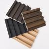 imageArt3d Slat Wood Wall Paneling for Interior and Ceiling Decoration  Pack of 4pcs  1pc EndTrim Size 108 x 57in BlackSample