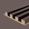 imageArt3d Slat Wood Wall Paneling for Interior and Ceiling Decoration  Pack of 4pcs  1pc EndTrim Size 108 x 57in BlackSmoked Oak