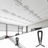 imageArt3d 100Pack HoldDown Clip for Drop Ceiling Tiles 19 x 1 Inch Ceiling Grid Clips for Standard Ceiling Grid SystemBlack100