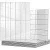 imageArt3d 10Sheet Faux Marble Peel and Stick Backsplash Tile for Kitchen Wall Bathroom Countertops 114 inch x 91 inch Stickon GlazedCeramic Finish Resist to Water Heat and Scratches Ash GreyWhite
