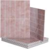 imageArt3d 10Sheet Faux Marble Peel and Stick Backsplash Tile for Kitchen Wall Bathroom Countertops 114 inch x 91 inch Stickon GlazedCeramic Finish Resist to Water Heat and Scratches Ash GreyPink
