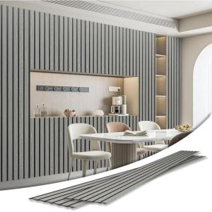 imageArt3d 4Pack GlueOn Herringbone Wainscoting Panel for Interior Wall Decor  104 x 12 Inch Polystyrene Ultralight Slim Slat Wall Panels for Living Room Bedroom AshtreeAsh