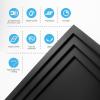 imageArt3d 12Pack 2424 Inch PVC Waterproof Drop Ceiling Tiles for Home Dcor  2x2 ft 3D Modern Ceiling Panel for Suspended Grid BlackBlack