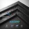imageArt3d 12Pack 2424 Inch PVC Waterproof Drop Ceiling Tiles for Home Dcor  2x2 ft 3D Modern Ceiling Panel for Suspended Grid BlackBlack