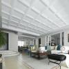 imageArt3d 12Pack 2424 Inch PVC Waterproof Drop Ceiling Tiles for Home Dcor  2x2 ft 3D Modern Ceiling Panel for Suspended Grid BlackWhite