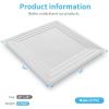 imageArt3d 12Pack 2424 Inch PVC Waterproof Drop Ceiling Tiles for Home Dcor  2x2 ft 3D Modern Ceiling Panel for Suspended Grid BlackWhite