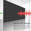 imageArt3d 20Pack Sound Proof Wall Panels Diamond Design 3D Textured Acoustic Wall Panels for Sound Absorbing Accent Wall Panels for Gaming Room Bedroom Living Room  118quotx118quot BlackBlack