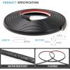 imageArt3d 20ft Outside Vinyl Corner Trim Peel and Stick for Tile and Wall Edges Furniture Decoration WhiteBlack