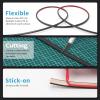 imageArt3d 20ft Outside Vinyl Corner Trim Peel and Stick for Tile and Wall Edges Furniture Decoration WhiteBlack