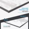 imageArt3d 20ft Outside Vinyl Corner Trim Peel and Stick for Tile and Wall Edges Furniture Decoration WhiteBlack