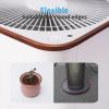 imageArt3d 20ft Outside Vinyl Corner Trim Peel and Stick for Tile and Wall Edges Furniture Decoration WhiteCherry