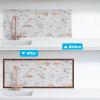 imageArt3d 20ft Outside Vinyl Corner Trim Peel and Stick for Tile and Wall Edges Furniture Decoration WhiteCherry