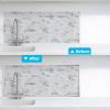 imageArt3d 20ft Outside Vinyl Corner Trim Peel and Stick for Tile and Wall Edges Furniture Decoration WhiteGlittery Silver