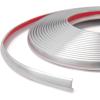 imageArt3d 20ft Outside Vinyl Corner Trim Peel and Stick for Tile and Wall Edges Furniture Decoration WhiteGlittery Silver