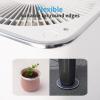 imageArt3d 20ft Outside Vinyl Corner Trim Peel and Stick for Tile and Wall Edges Furniture Decoration WhiteStainless Steel