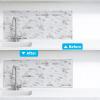 imageArt3d 20ft Outside Vinyl Corner Trim Peel and Stick for Tile and Wall Edges Furniture Decoration WhiteWhite