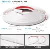 imageArt3d 20ft Outside Vinyl Corner Trim Peel and Stick for Tile and Wall Edges Furniture Decoration WhiteWhite
