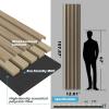 imageArt3d 2Pack 48quot x 24quot Acoustic Wood Panels for Wall Soundproof Wood Slat Panel for Wall and Ceiling 3D Fluted Sound Absorbing Paneling for Interior Wall Decor Living Room Bedroom  WalnutPeach