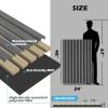 imageArt3d 2Pack 48quot x 24quot Acoustic Wood Panels for Wall Soundproof Wood Slat Panel for Wall and Ceiling 3D Fluted Sound Absorbing Paneling for Interior Wall Decor Living Room Bedroom  WalnutSmoky Oak
