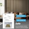 imageArt3d 2Pack 48quot x 24quot Acoustic Wood Panels for Wall Soundproof Wood Slat Panel for Wall and Ceiling 3D Fluted Sound Absorbing Paneling for Interior Wall Decor Living Room Bedroom  WalnutPeach
