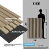 imageArt3d 2Pack 48quot x 24quot Acoustic Wood Panels for Wall Soundproof Wood Slat Panel for Wall and Ceiling 3D Fluted Sound Absorbing Paneling for Interior Wall Decor Living Room Bedroom  WalnutPeach