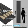 imageArt3d 2Pack 48quot x 24quot Acoustic Wood Panels for Wall Soundproof Wood Slat Panel for Wall and Ceiling 3D Fluted Sound Absorbing Paneling for Interior Wall Decor Living Room Bedroom  WalnutBlackwood