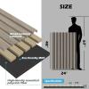 imageArt3d 2Pack 48quot x 24quot Acoustic Wood Panels for Wall Soundproof Wood Slat Panel for Wall and Ceiling 3D Fluted Sound Absorbing Paneling for Interior Wall Decor Living Room Bedroom  WalnutOak