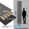 imageArt3d 2Pack 48quot x 24quot Acoustic Wood Panels for Wall Soundproof Wood Slat Panel for Wall and Ceiling 3D Fluted Sound Absorbing Paneling for Interior Wall Decor Living Room Bedroom  WalnutSmoky Oak
