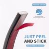 imageArt3d 30 Ft Peel and Stick Flexible Vinyl Molding Trim for Wall Tile Edges Kitchen backsplash Mirrior Frame in SliverBlack