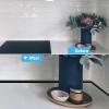 imageArt3d 30 Ft Peel and Stick Flexible Vinyl Molding Trim for Wall Tile Edges Kitchen backsplash Mirrior Frame in SliverBlack
