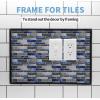 imageArt3d 30 Ft Peel and Stick Flexible Vinyl Molding Trim for Wall Tile Edges Kitchen backsplash Mirrior Frame in SliverBlack