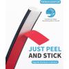 imageArt3d 30 Ft Peel and Stick Flexible Vinyl Molding Trim for Wall Tile Edges Kitchen backsplash Mirrior Frame in SliverBlack