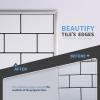 imageArt3d 30 Ft Peel and Stick Flexible Vinyl Molding Trim for Wall Tile Edges Kitchen backsplash Mirrior Frame in SliverSilver