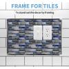 imageArt3d 30 Ft Peel and Stick Flexible Vinyl Molding Trim for Wall Tile Edges Kitchen backsplash Mirrior Frame in SliverStainless Steel