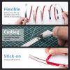 imageArt3d 30 Ft Peel and Stick Flexible Vinyl Molding Trim for Wall Tile Edges Kitchen backsplash Mirrior Frame in SliverStainless Steel