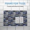 imageArt3d 30 Ft Peel and Stick Flexible Vinyl Molding Trim for Wall Tile Edges Kitchen backsplash Mirrior Frame in SliverWhite