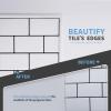 imageArt3d 30 Ft Peel and Stick Flexible Vinyl Molding Trim for Wall Tile Edges Kitchen backsplash Mirrior Frame in SliverWhite