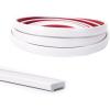 imageArt3d 30 Ft Peel and Stick Flexible Vinyl Molding Trim for Wall Tile Edges Kitchen backsplash Mirrior Frame in SliverWhite