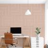 imageArt3d 6Pack SelfAdhesive Acoustic Wall Panels for Home Dcor 24 x 24 Inch Soundproofing Panels for Office Studio Bedroom  High Noise Absorption Polyester Fiber CamelCamel