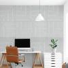 imageArt3d 6Pack SelfAdhesive Acoustic Wall Panels for Home Dcor 24 x 24 Inch Soundproofing Panels for Office Studio Bedroom  High Noise Absorption Polyester Fiber CamelGray