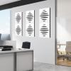 imageArt3d 6Pack SelfAdhesive Soundproof Acoustic Panels for Wall 16 x 12 Inch Wave Design Noise Block with Polyester ampamp Foam for Bedroom Studio OfficeWhite  Style1