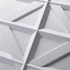 imageArt3d PVC 3D Wall Panel Decorative Wall Tile in White 12Pack 197quotx197quotMatt White