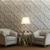 imageArt3d PVC 3D Wall Panel Decorative Wall Tile in White 12Pack 197quotx197quotMatt White
