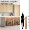 imageArt3d WPC Slat Wall Panels 8Pack 108 x 6 Inch 3D Wall Accents for Interior Wall Decor Living Room Bedroom BlackBoxwood