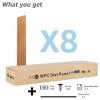 imageArt3d WPC Slat Wall Panels 8Pack 108 x 6 Inch 3D Wall Accents for Interior Wall Decor Living Room Bedroom BlackBoxwood