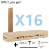 imageArt3d WPC Slat Wall Panels 8Pack 108 x 6 Inch 3D Wall Accents for Interior Wall Decor Living Room Bedroom BlackBoxwood