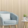 imageArt3d WPC Slat Wall Panels 8Pack 108 x 6 Inch 3D Wall Accents for Interior Wall Decor Living Room Bedroom BlackOak