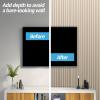 imageArt3d WPC Slat Wall Panels 8Pack 108 x 6 Inch 3D Wall Accents for Interior Wall Decor Living Room Bedroom BlackOak