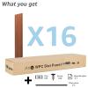 imageArt3d WPC Slat Wall Panels 8Pack 108 x 6 Inch 3D Wall Accents for Interior Wall Decor Living Room Bedroom BlackTeak